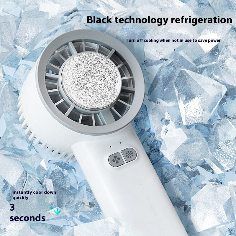Handheld Mini Fan with Ice Cold Air Generation