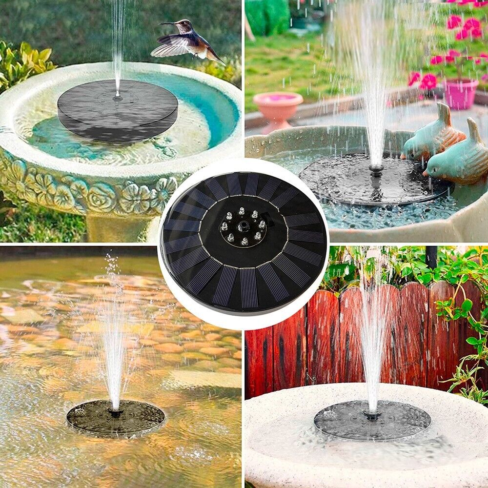 Solar Powered Floating Bird Bath Fountain