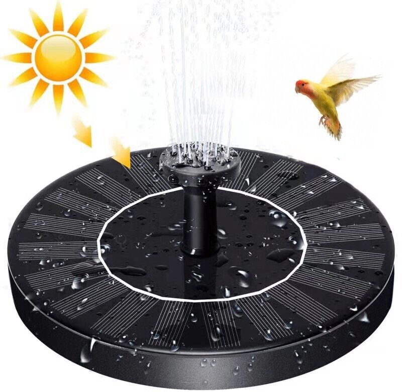 Solar Powered Floating Bird Bath Fountain