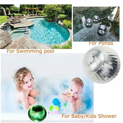 Outdoor Solar LED Floating Pond Lights with RGB Color Change