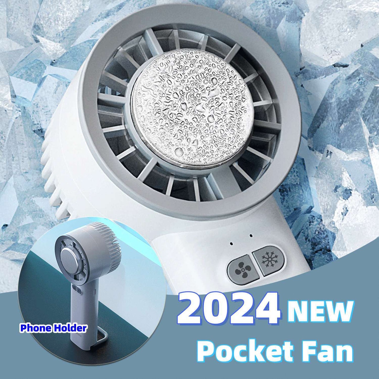 Handheld Mini Fan with Ice Cold Air Generation