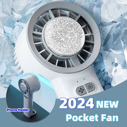 Handheld Mini Fan with Ice Cold Air Generation