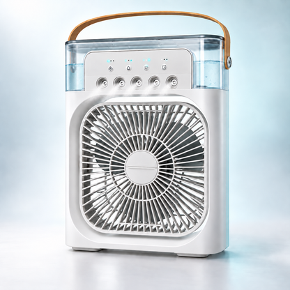 3 in 1 Small Air Cooler, LED Night Light, and Portable Humidifier
