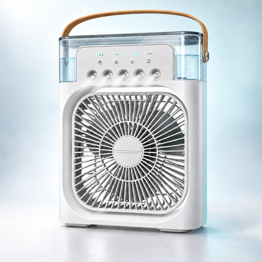 3 in 1 Small Air Cooler, LED Night Light, and Portable Humidifier