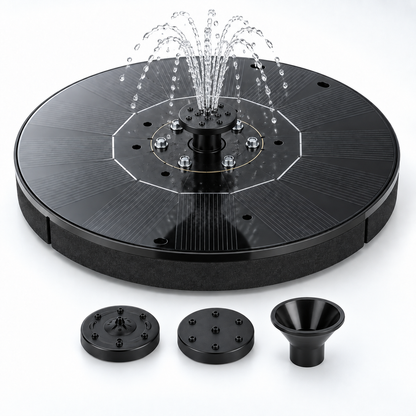 Solar Powered Floating Bird Bath Fountain