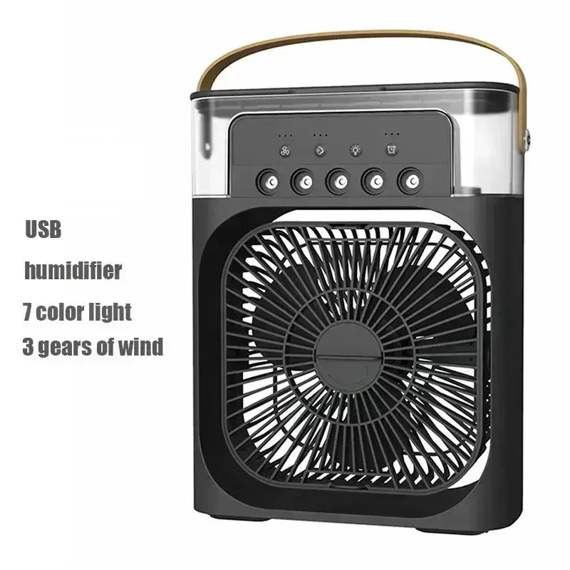 3 in 1 Small Air Cooler, LED Night Light, and Portable Humidifier