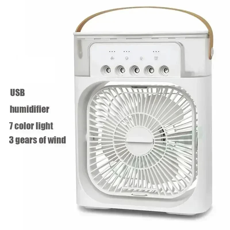 3 in 1 Small Air Cooler, LED Night Light, and Portable Humidifier