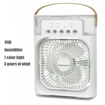 3 in 1 Small Air Cooler, LED Night Light, and Portable Humidifier