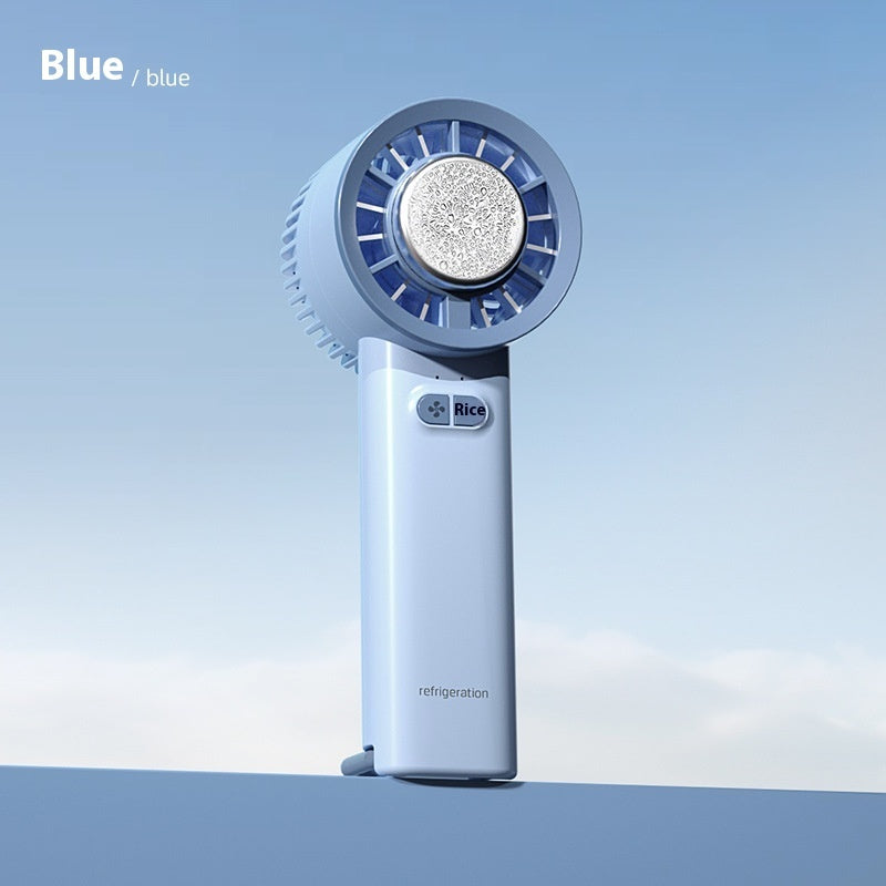 Handheld Mini Fan with Ice Cold Air Generation
