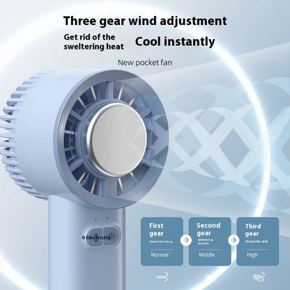 Handheld Mini Fan with Ice Cold Air Generation