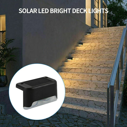 8 Pack of Waterproof Solar Lights for Stairs