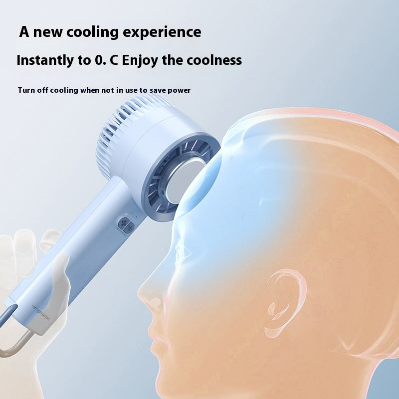 Handheld Mini Fan with Ice Cold Air Generation