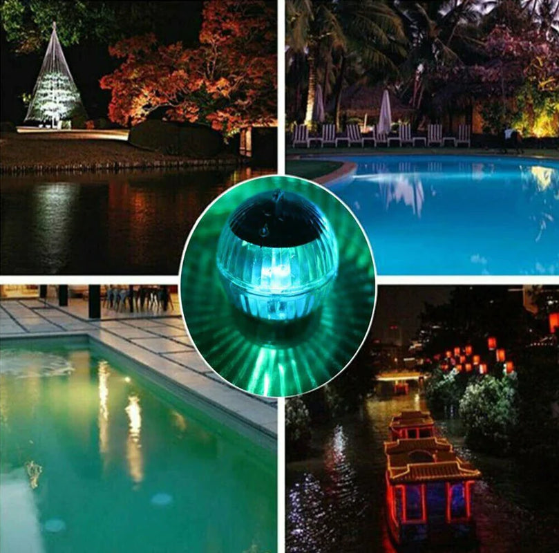 Outdoor Solar LED Floating Pond Lights with RGB Color Change